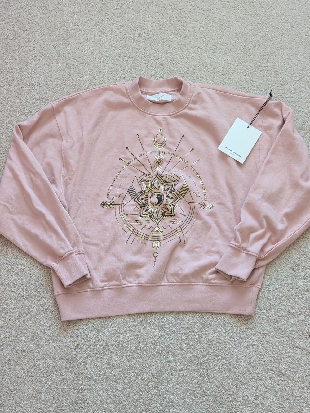 NWT Spiritual Gangster Rebirth Zuma Sweatshirt Size XS